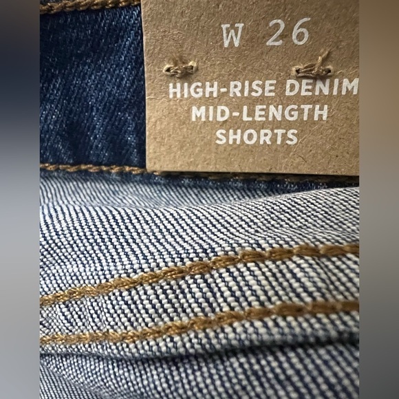 MADEWELL HIGH RISE MID LENGTH 7” SHORTS STYLE L0367 NEW SIZE 26 - Picture 4 of 8